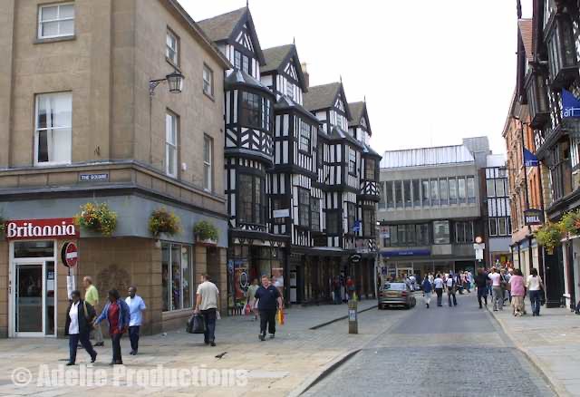 <b>City Centre, Shrewsbury, England</b><br/>
“...a town of crooked old buildings falling over themselves with charm.”