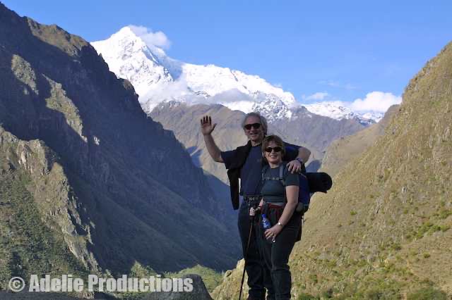 <b>Mt Veronica, Inca Trail, Peru</b><br/>&ldquo;Behind us, the pointed Mount Veronica watched over us as we climbed gentle valleys while the other mountains seemed to close in around us: we were being sucked into a vertical world...&rdquo;